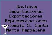 Naviarex Importaciones Exportaciones Representaciones Colombia S. Santa Marta Magdalena