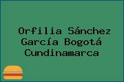 Orfilia Sánchez García Bogotá Cundinamarca