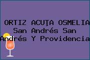 ORTIZ ACUÞA OSMELIA San Andrés San Andrés Y Providencia