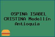 OSPINA ISABEL CRISTINA Medellín Antioquia