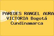PAREDES RANGEL AURA VICTORIA Bogotá Cundinamarca