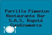 Parrilla Pimenton Restaurante Bar S.A.S. Bogotá Cundinamarca