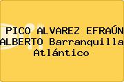 PICO ALVAREZ EFRAÚN ALBERTO Barranquilla Atlántico