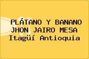PLÁTANO Y BANANO JHON JAIRO MESA Itagüí Antioquia
