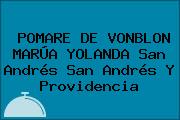 POMARE DE VONBLON MARÚA YOLANDA San Andrés San Andrés Y Providencia
