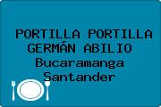 PORTILLA PORTILLA GERMÁN ABILIO Bucaramanga Santander