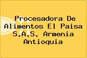 Ver procesadora de alimentos el paisa sas armenia antioquia Procesadora De Alimentos El Paisa S.A.S. Armenia Antioquia
