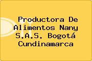 Productora De Alimentos Nany S.A.S. Bogotá Cundinamarca