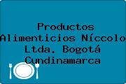 Productos Alimenticios Níccolo Ltda. Bogotá Cundinamarca