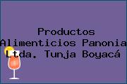 Productos Alimenticios Panonia Ltda. Tunja Boyacá