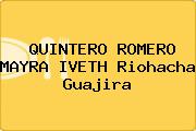 QUINTERO ROMERO MAYRA IVETH Riohacha Guajira