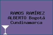 RAMOS RAMÍREZ ALBERTO Bogotá Cundinamarca