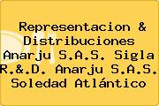 Representacion & Distribuciones Anarju S.A.S. Sigla R.&.D. Anarju S.A.S. Soledad Atlántico