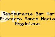 Restaurante Bar Mar Piecerro Santa Marta Magdalena