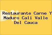 Restaurante Carne Y Maduro Cali Valle Del Cauca