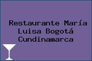 Restaurante María Luisa Bogotá Cundinamarca