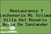 Restaurante Y Lechonería Mi Tolima Villa Del Rosario Norte De Santander