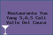 Restaurante Yue Yang S.A.S Cali Valle Del Cauca