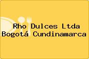 Rho Dulces Ltda Bogotá Cundinamarca