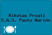 Ver rikotas proali sas pasto narino Rikotas Proali S.A.S. Pasto Nariño