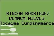 RINCON RODRIGUEZ BLANCA NIEVES Tocaima Cundinamarca