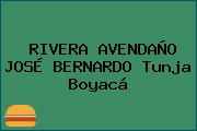 RIVERA AVENDAÑO JOSÉ BERNARDO Tunja Boyacá