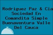 Rodriguez Paz & Cia Sociedad En Comandita Simple Buenaventura Valle Del Cauca
