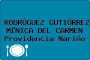 RODRÚGUEZ GUTIÕRREZ MµNICA DEL CARMEN Providencia Nariño