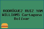 RODRÚGUEZ RUIZ YAM WILLIAMS Cartagena Bolívar