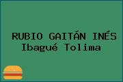 RUBIO GAITÁN INÉS Ibagué Tolima