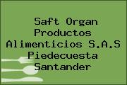 Saft Organ Productos Alimenticios S.A.S Piedecuesta Santander