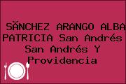 SÃNCHEZ ARANGO ALBA PATRICIA San Andrés San Andrés Y Providencia