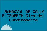 SANDOVAL DE GALLO ELIZABETH Girardot Cundinamarca