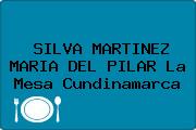 SILVA MARTINEZ MARIA DEL PILAR La Mesa Cundinamarca