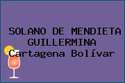 SOLANO DE MENDIETA GUILLERMINA Cartagena Bolívar