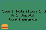 Sport Nutrition S S A S Bogotá Cundinamarca