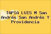 TAPIA LUIS M San Andrés San Andrés Y Providencia