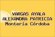 VARGAS AYALA ALEXANDRA PATRICIA Montería Córdoba