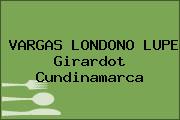 VARGAS LONDONO LUPE Girardot Cundinamarca