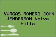 VARGAS ROMERO JOHN JENDERSON Neiva Huila