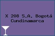 X 208 S.A. Bogotá Cundinamarca