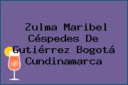 Zulma Maribel Céspedes De Gutiérrez Bogotá Cundinamarca