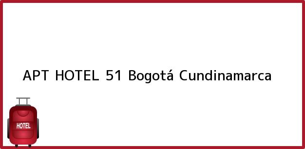 Teléfono, Dirección y otros datos de contacto para APT HOTEL 51, Bogotá, Cundinamarca, Colombia