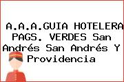 A.A.A.GUIA HOTELERA PAGS. VERDES San Andrés San Andrés Y Providencia