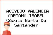 ACEVEDO VALENCIA ADRIANA ISABEL Cúcuta Norte De Santander