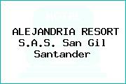 ALEJANDRIA RESORT S.A.S. San Gil Santander