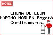 CHONA DE LEÓN MARTHA MARLEN Bogotá Cundinamarca