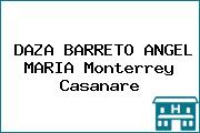 DAZA BARRETO ANGEL MARIA Monterrey Casanare