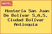 Hostería San Juan De Bolívar S.A.S. Ciudad Bolívar Antioquia