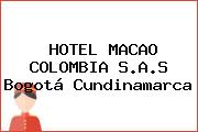 HOTEL MACAO COLOMBIA S.A.S Bogotá Cundinamarca